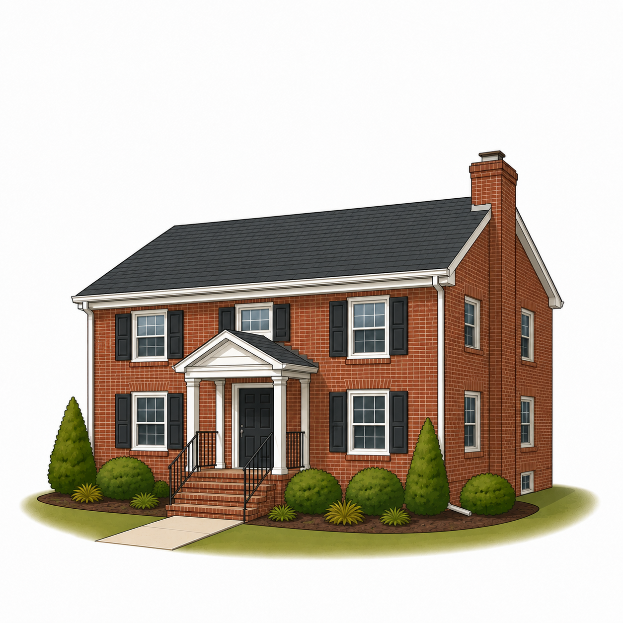 Simple home — front and back gutter