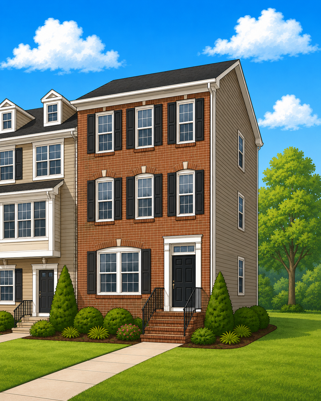 3-story townhome